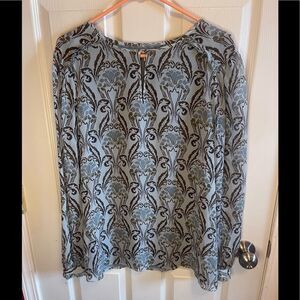 Tory Burch silk blouse sz 14